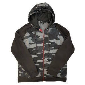 Burnside camo zip-up hoodie